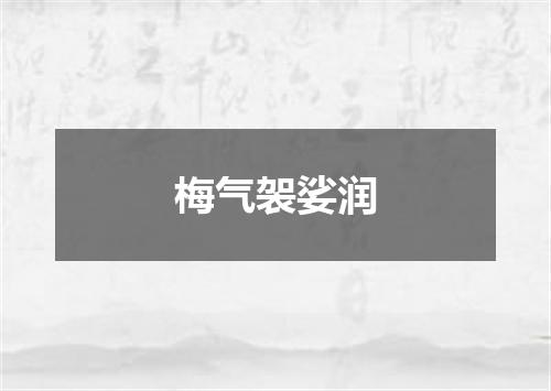 梅气袈娑润