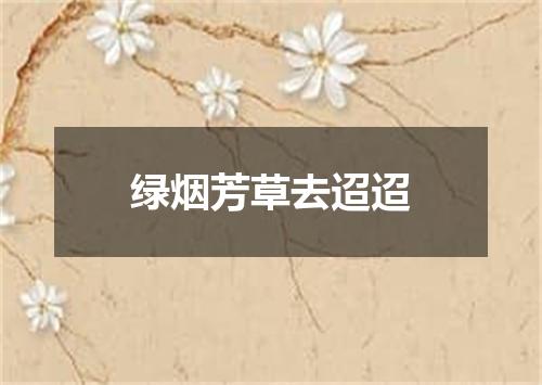 绿烟芳草去迢迢