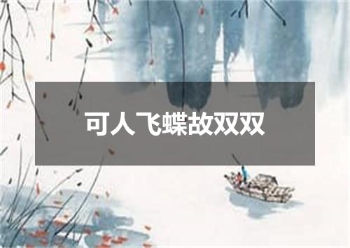 可人飞蝶故双双