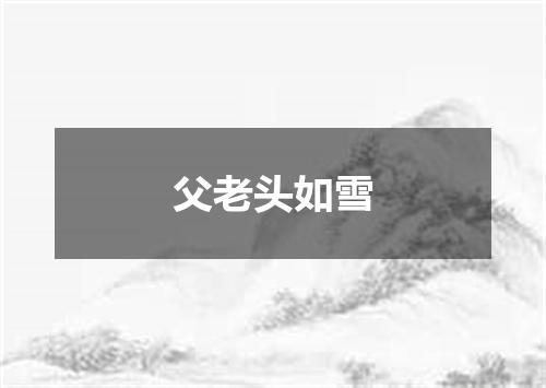 父老头如雪