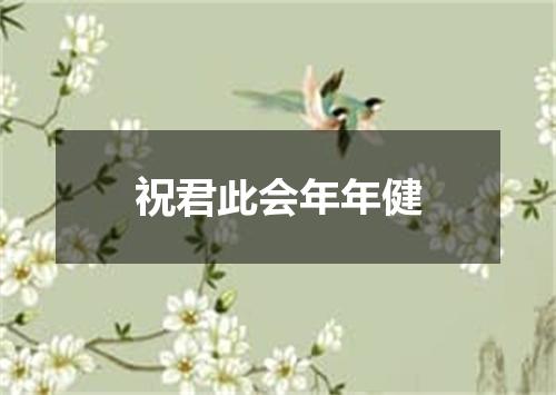 祝君此会年年健