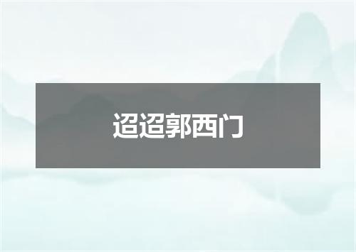 迢迢郭西门