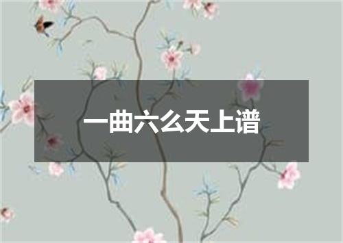 一曲六么天上谱