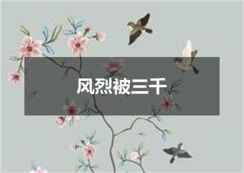 风烈被三千