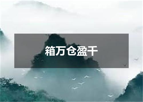 箱万仓盈千