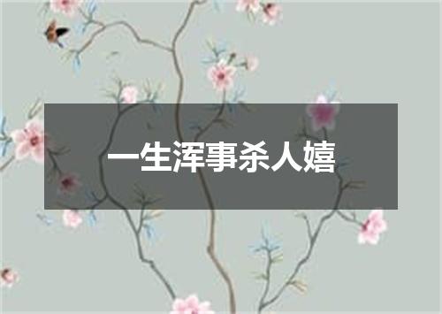 一生浑事杀人嬉