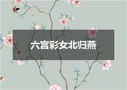 六宫彩女北归燕