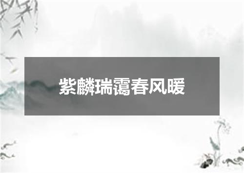 紫麟瑞霭春风暖