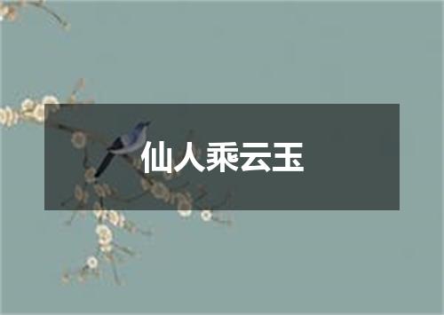 仙人乘云玉