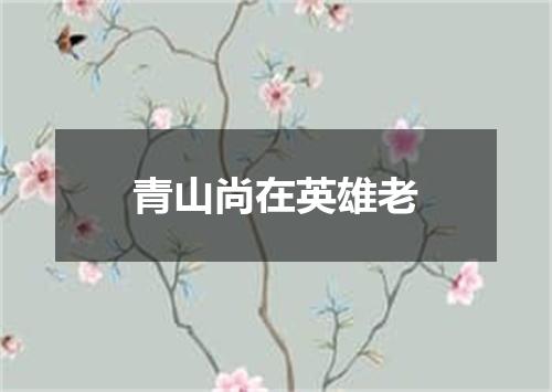 青山尚在英雄老