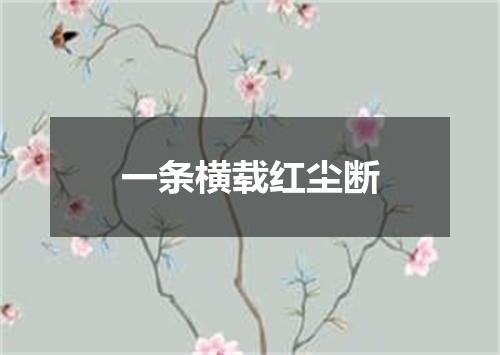 一条横载红尘断