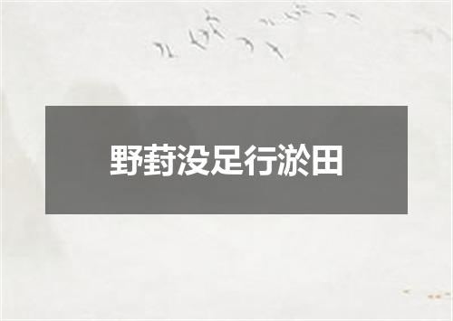 野葑没足行淤田