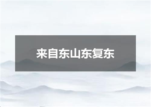 来自东山东复东