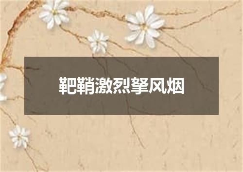 靶鞘激烈拏风烟