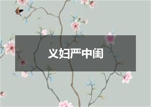义妇严中闺