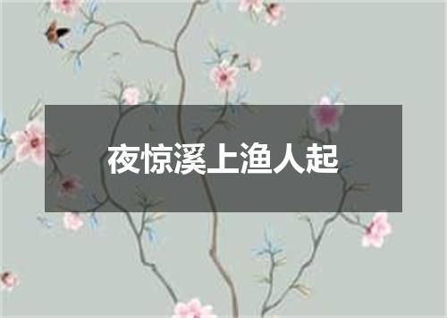 夜惊溪上渔人起