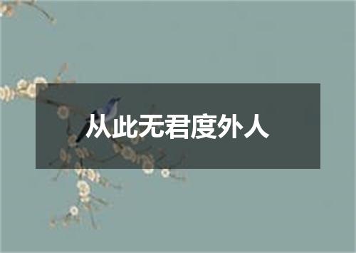 从此无君度外人