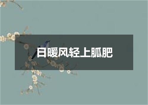 日暖风轻上胍肥