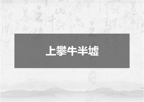 上攀牛半墟