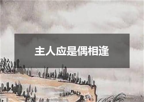 主人应是偶相逢