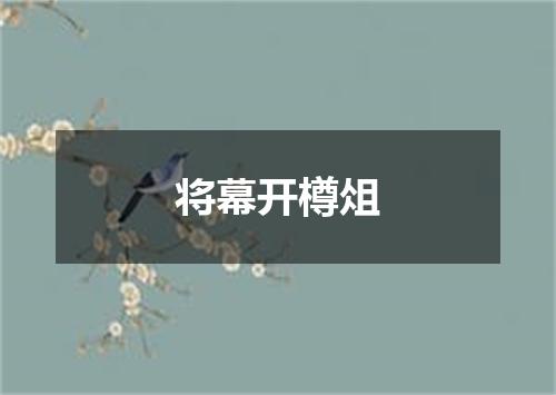 将幕开樽俎