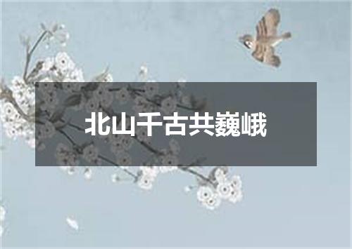 北山千古共巍峨