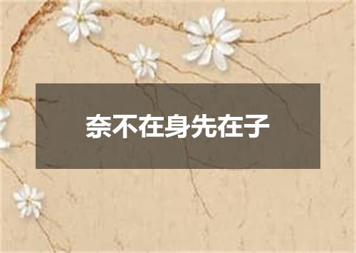 奈不在身先在子