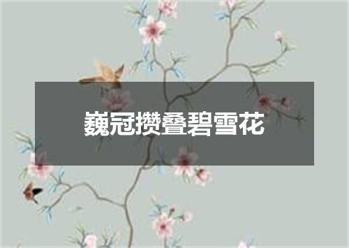 巍冠攒叠碧雪花