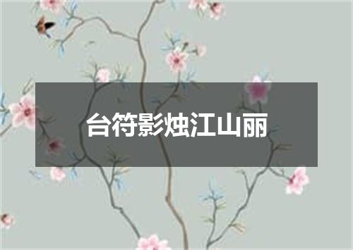 台符影烛江山丽
