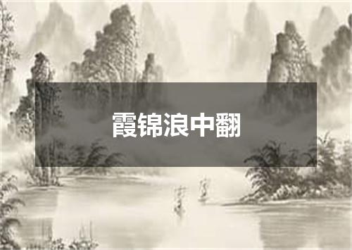 霞锦浪中翻