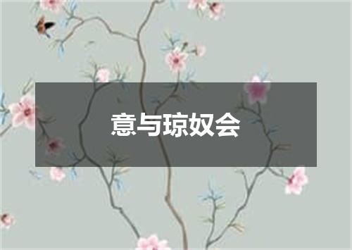 意与琼奴会