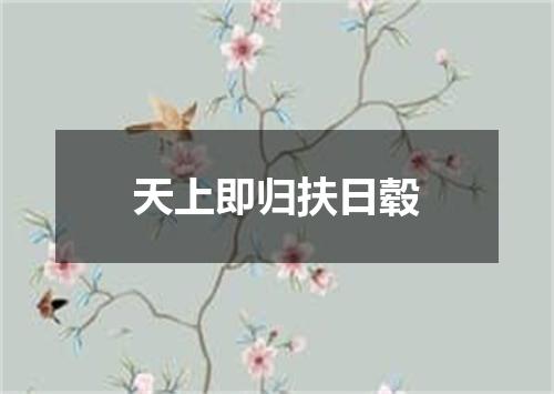 天上即归扶日毂