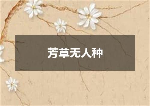 芳草无人种
