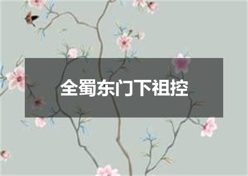 全蜀东门下祖控