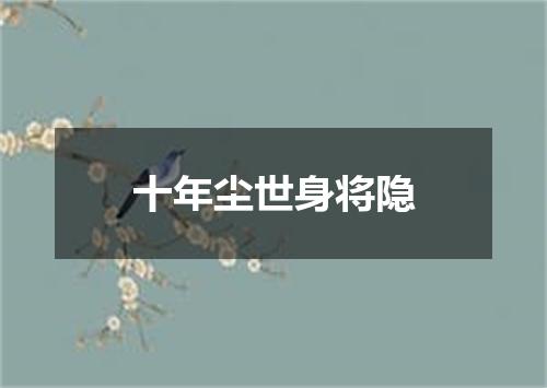 十年尘世身将隐