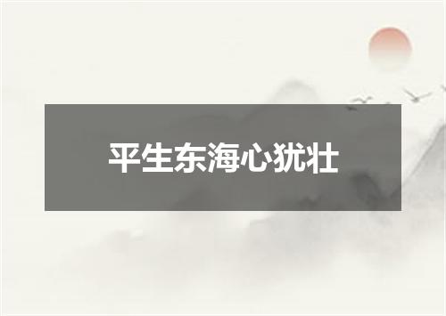 平生东海心犹壮