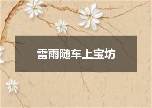 雷雨随车上宝坊