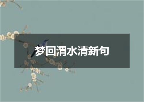 梦回渭水清新句