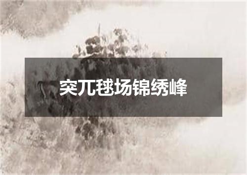 突兀毬场锦绣峰