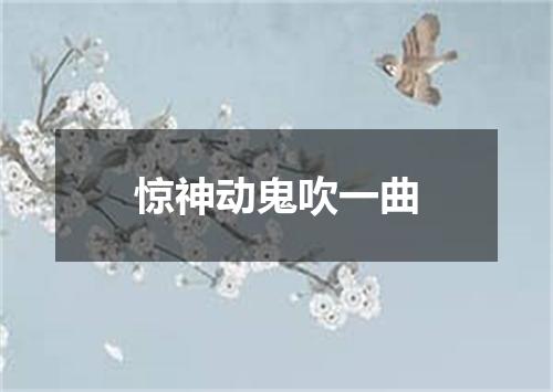 惊神动鬼吹一曲