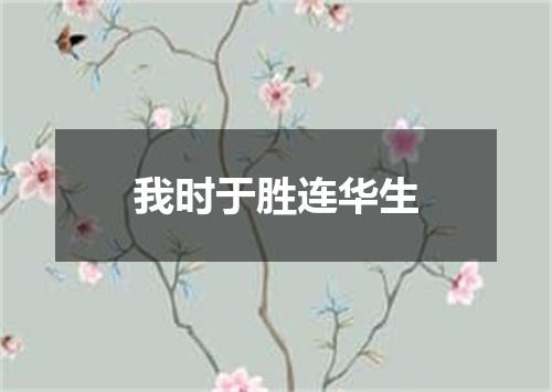我时于胜连华生