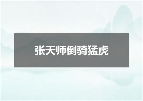 张天师倒骑猛虎