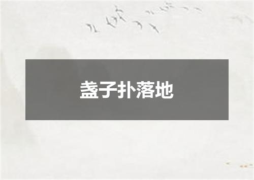 盏子扑落地