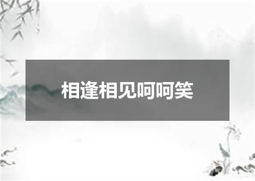 相逢相见呵呵笑