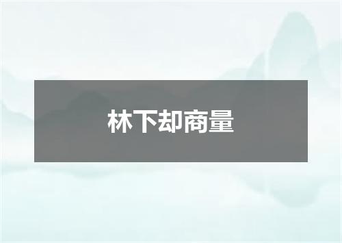 林下却商量
