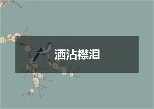 洒沾襟泪
