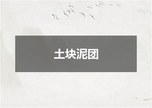 土块泥团