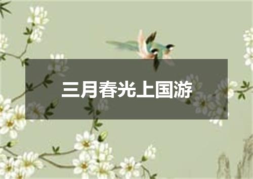 三月春光上国游