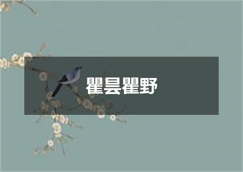 瞿昙瞿野