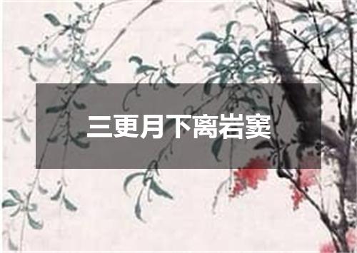 三更月下离岩窦